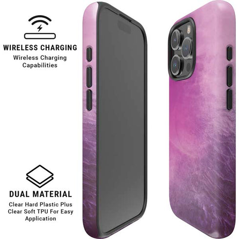 Purple Space Marble iPhone 16 Pro Magsafe Impact Case